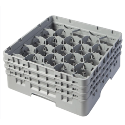CAMBRO Full Size Glass Rack with 20 Compartments and 3 Extenders