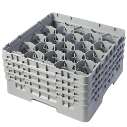 CAMBRO Full Size Glass Rack with 20 Compartments and 4 Extenders