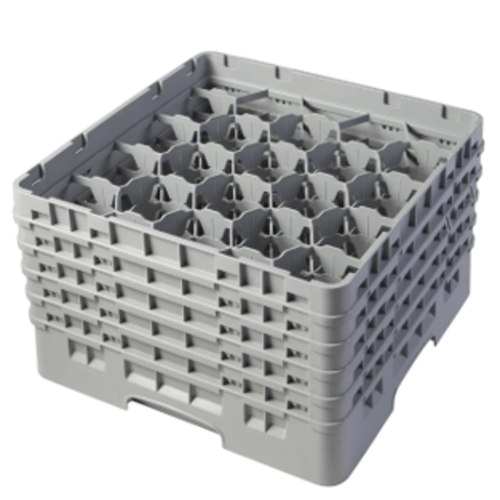 CAMBRO Full Size Glass Rack with 20 Compartments and 5 Extenders