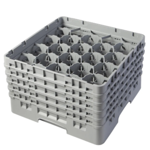 CAMBRO Full Size Glass Rack with 20 Compartments and 5 Extenders