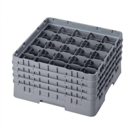 CAMBRO Full Size Glass Rack with 25 Compartments and 4 Extenders