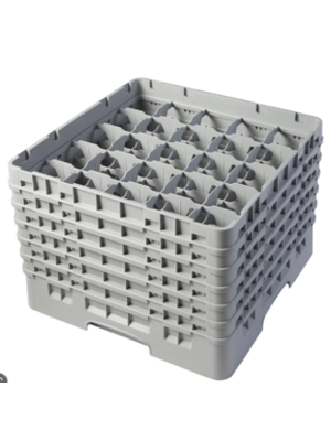 CAMBRO Full Size Glass Rack with 25 Compartments and 6 Extenders CAMBRO Full Size Glass Rack with 25 Compartments and 6 Extenders