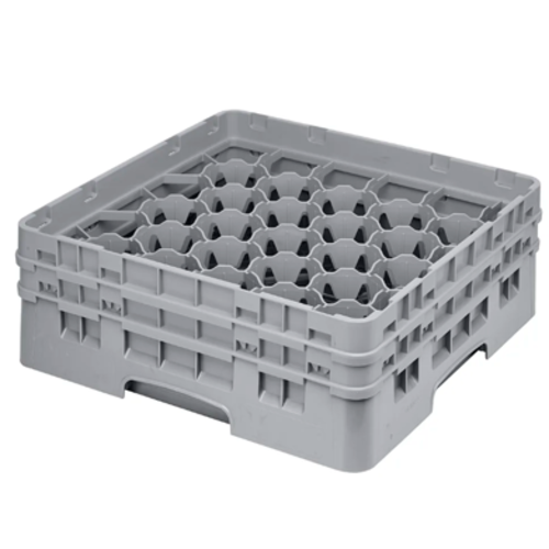 CAMBRO Full Size Glass Rack with 30 Compartments and 2 Extenders