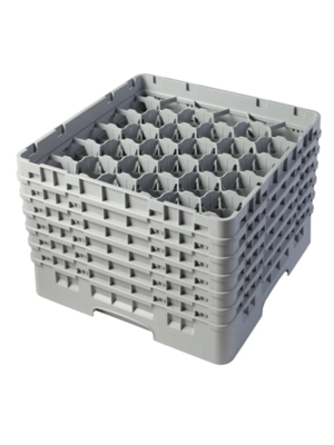 CAMBRO Full Size Glass Rack with 30 Compartments and 6 Extenders CAMBRO Full Size Glass Rack with 30 Compartments and 6 Extenders