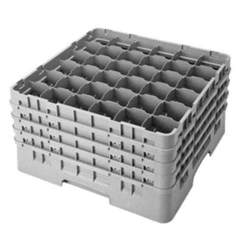 CAMBRO Full Size Glass Rack with 36 Compartments and 4 Extenders