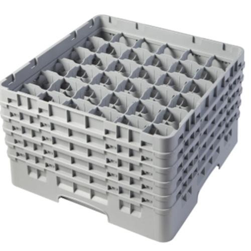 CAMBRO Full Size Glass Rack with 36 Compartments and 5 Extenders