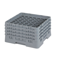 Full Size Glass Rack with 49 Compartments and 4 Extenders