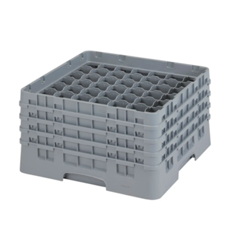 CAMBRO Full Size Glass Rack with 49 Compartments and 4 Extenders