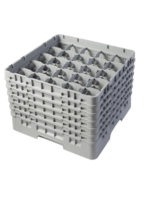 CAMBRO Full Size Glass Rack with 49 Compartments and 6 Extenders