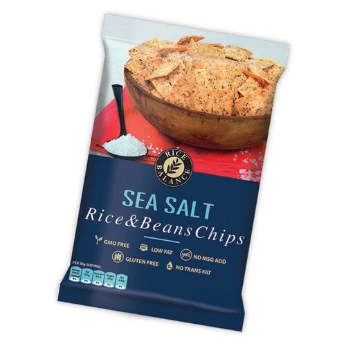 RICE BALANCE Rice & Beans Chips Sea Salt 48Pcs x 30 Grams RICE BALANCE Rice & Beans Chips Sea Salt 48Pcs x 30 Grams