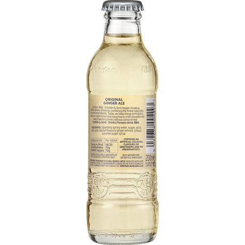 FRANKLIN & SONS Original Ginger Ale 24 Pieces x 200 ml