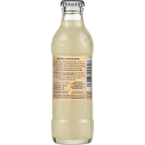 FRANKLIN & SONS Brewed Ginger Beer 24 Pieces x 200 ml