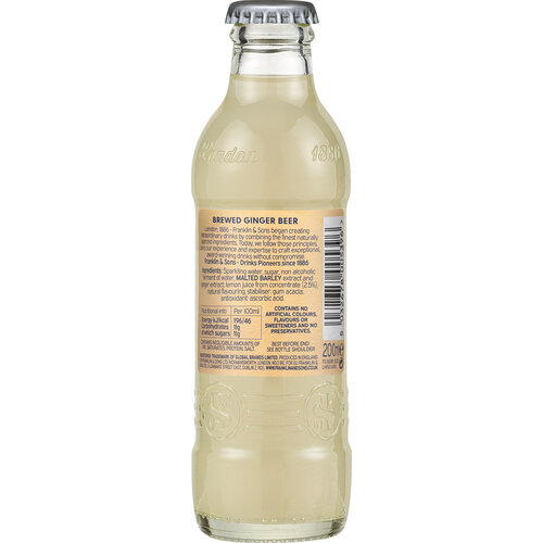 FRANKLIN & SONS Brewed Ginger Beer 24 Pieces x 200 ml