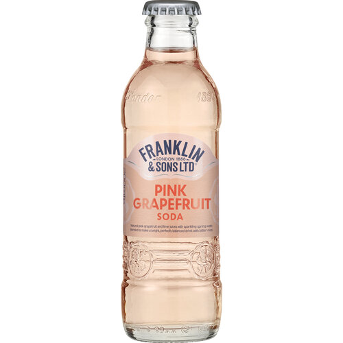 FRANKLIN & SONS Pink Grapefruit Soda 24 Pieces x 200 ml