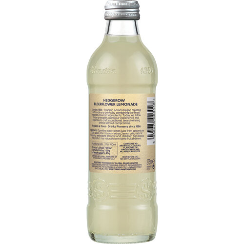 FRANKLIN & SONS Hedgerow Elderflower Lemonade 12 Pieces x 275 ml