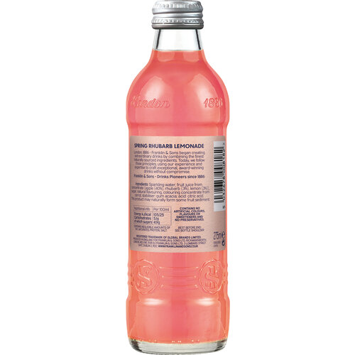FRANKLIN & SONS Spring Rhubarb Lemonade 12 Pieces x 275 ml