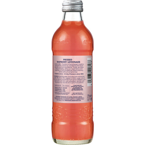FRANKLIN & SONS Pressed Raspberry Lemonade 12 Pieces x 275 ml