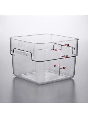 CAMBRO 12SFSCW135 - 11.4 L  Camwear Square Container 12QT