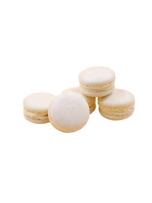 DGF SERVICE & ROYAL Light Brown Mini Macaron Shells 1 Box (128 Pcs x  6 Grams)