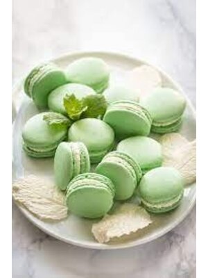 DGF SERVICE & ROYAL Green Mini Macaron Shells 1 Box (128 Pcs x 6 Grams)