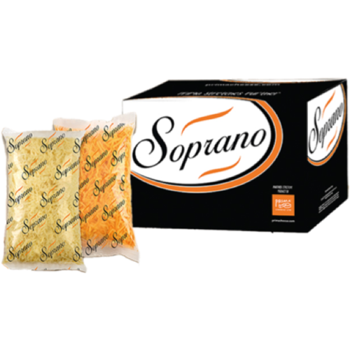 PRIMA Mozzarella Cheese Shredded Soprano 100% 6 Pieces x 2 KG PRIMA Mozzarella Cheese Shredded Soprano 100% 6 Pieces x 2 KG
