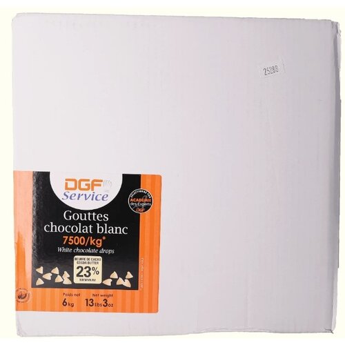 DGF SERVICE & ROYAL White Chocolate Drops 23% 6 KG