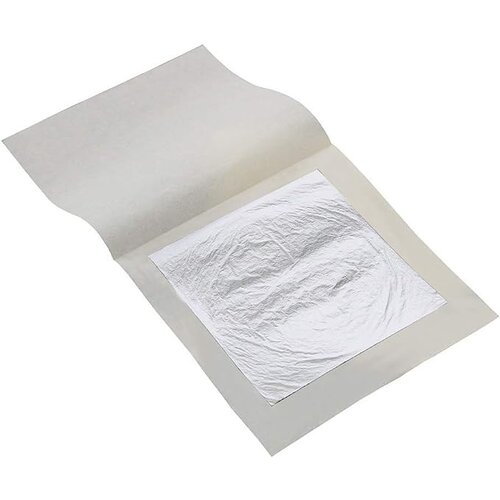 DGF SERVICE & ROYAL Silver Leaves Sheets 25 Pieces