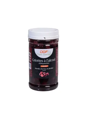 DGF SERVICE & ROYAL Pitted Morello Cherries In Light Syrup 1 Liter