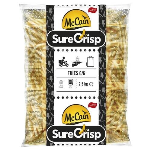 MCCAIN Surecrisp Fries 6/6 Skin Off 2.5 KG MCCAIN Surecrisp Fries 6/6 Skin Off 2.5 KG