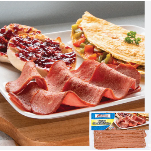 MIDAMAR Halal Turkey Bacon Breakfast Strips 340 Grams (Frozen)