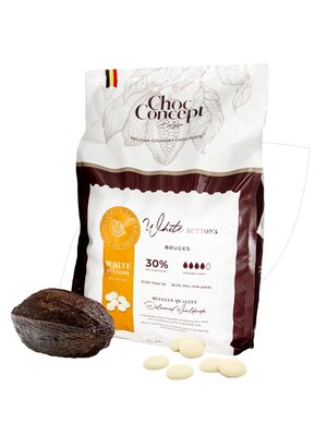 CHOCCONCEPT Buttons Milk Bruges 30% 5 KG