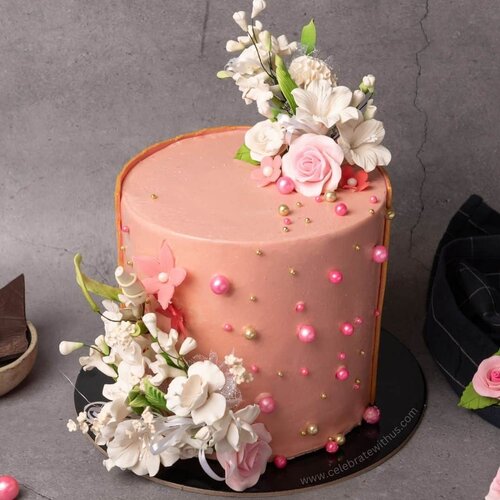 POPCORN PASSION Floral Vanilla Cake (Girl)