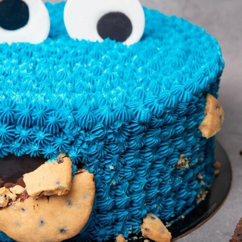 POPCORN PASSION Cookie Monster Cake