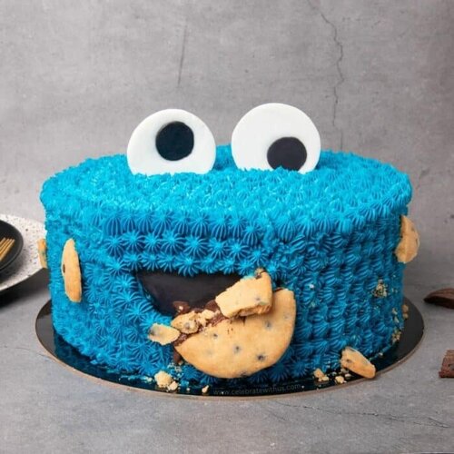 POPCORN PASSION Cookie Monster Cake