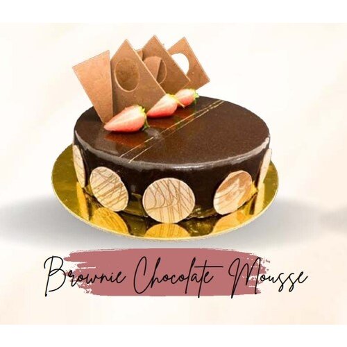 POPCORN PASSION Brownie Chocolate Mousse Cake