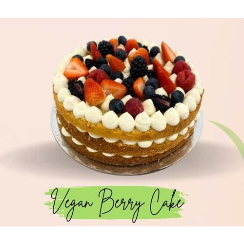 POPCORN PASSION Vegan Berry Cake