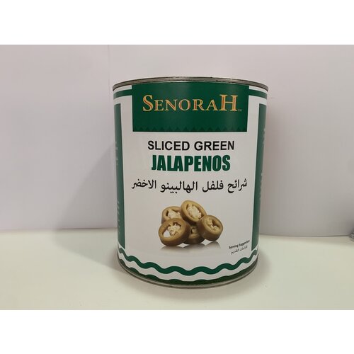 SENORAH Sliced Green Jalapenos 2.96 KG