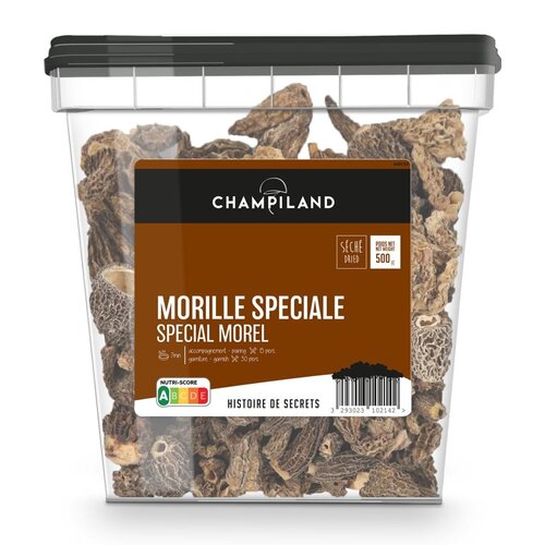 CHAMPILAND Mushroom Morel Special Dry 500 Grams