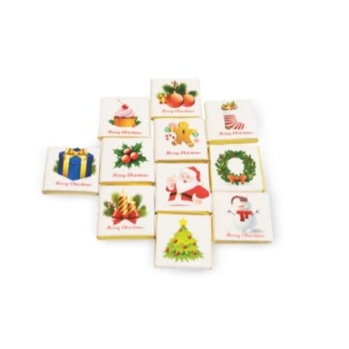 CHRISTMAS CHOCOLATE COLLECTION Plain Chocolate Milk, Dark & White 150–160 Pc Per Kg CHRISTMAS CHOCOLATE COLLECTION Plain Chocolate Milk, Dark & White 150–160 Pc Per Kg