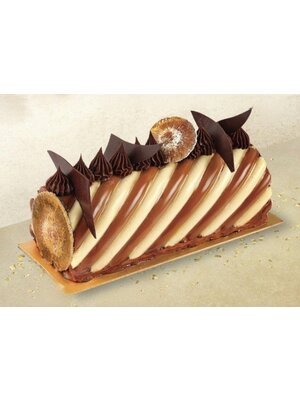 BAKEMART Chocolate Duo Log 8 Portion Premium (900-1000GM)