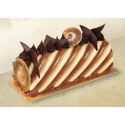 BAKEMART Chocolate Duo Log 8 Portion Premium (900-1000GM) BAKEMART Chocolate Duo Log 8 Portion Premium (900-1000GM)