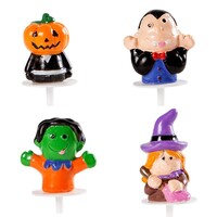 Halloween Figurines Plastic Assorted 4cm 32 Pieces
