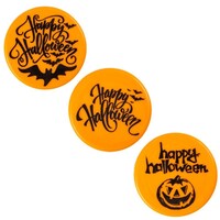 Plate Happy Halloween 5 cm 75 Pieces