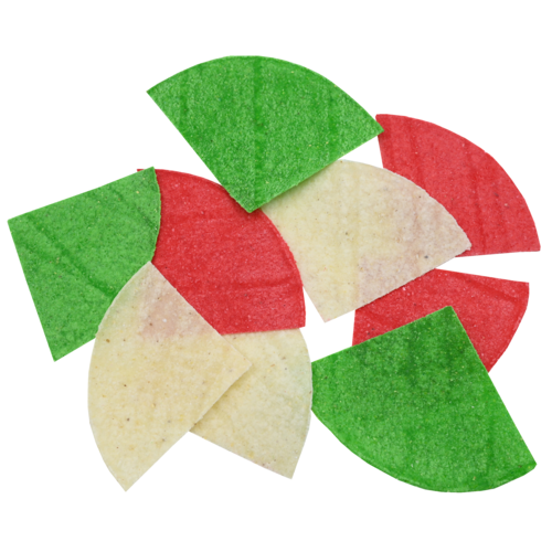 LA BANDERITA Mixed Chips Colour Unfried  (Red,Green,White) 30 Lbs