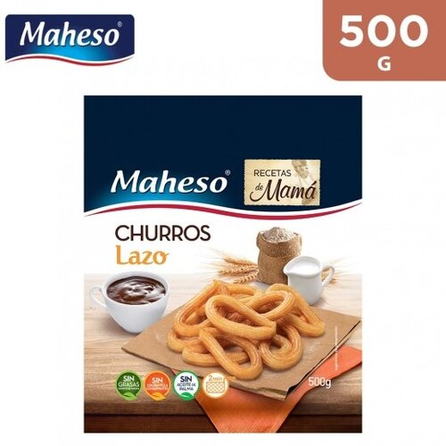 MAHESO Churros Loop Plain 8 x 500 Grams MAHESO Churros Loop Plain 8 x 500 Grams