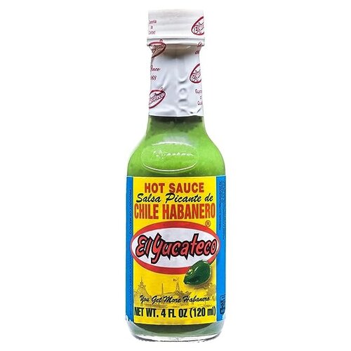 EL YUCATECO Green Habanero Sauce 12 x 4oz EL YUCATECO Green Habanero Sauce 12 x 4oz