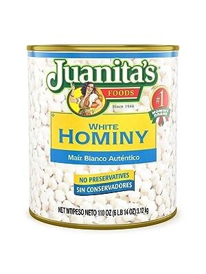 JUANITAS White Hominy (For Pozole)  25 oz