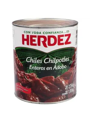 HERDEZ Chipotle Whole In Adobo Sauce 2.75 KG