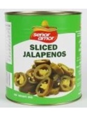 SENOR AMOR Jalapeno Sliced 1 Can X 2750 grams SENOR AMOR Jalapeno Sliced 1 Can X 2750 grams