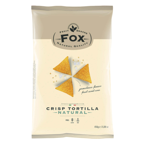 FOX Tortilla Chips Salted (Triangle Shaped) 14 x 450 Grams